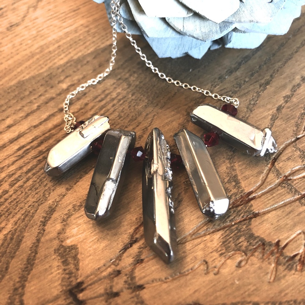 Quartz Crystal Points Necklace
